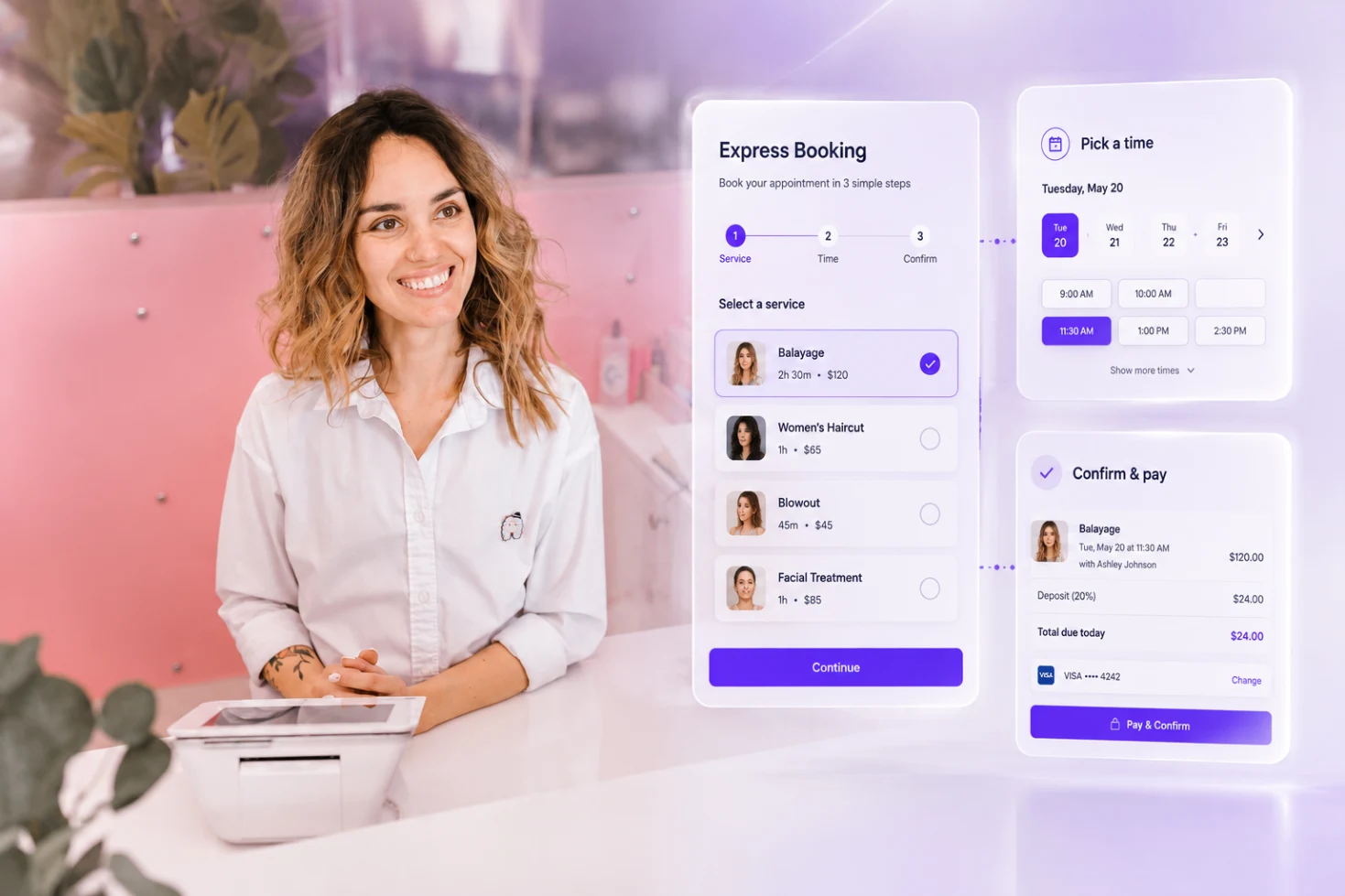 Express Booking: Book Clients in 3 Taps