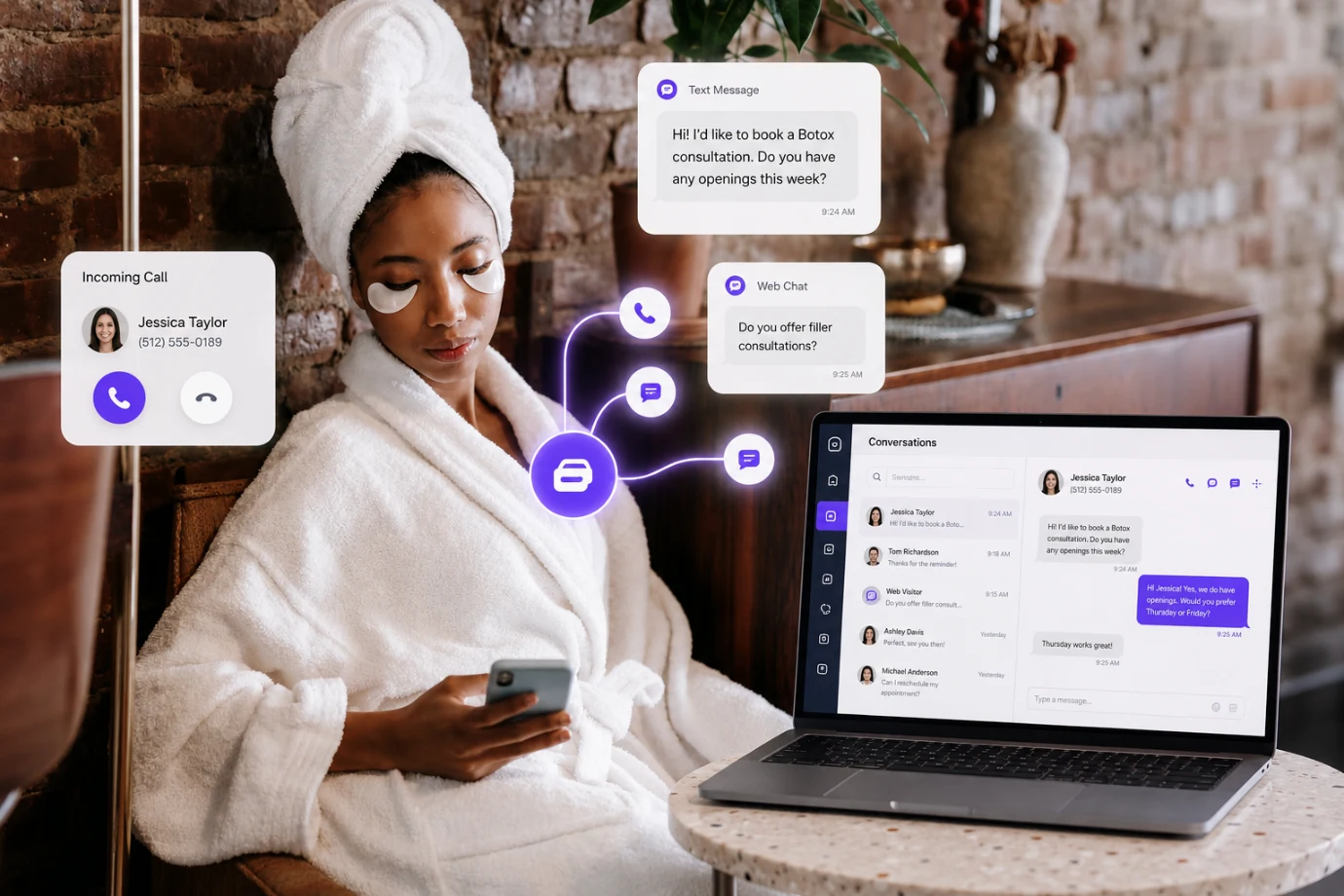 Enjoy Calls, Texts, and Web Chat in One Place