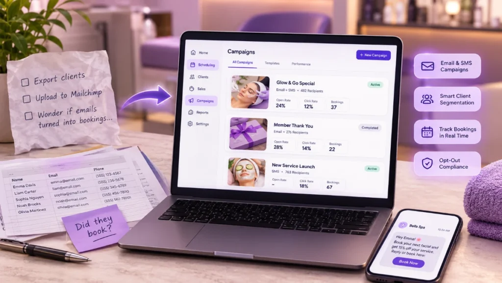 Why Marketing Inside Your Scheduling Software Actually Matters