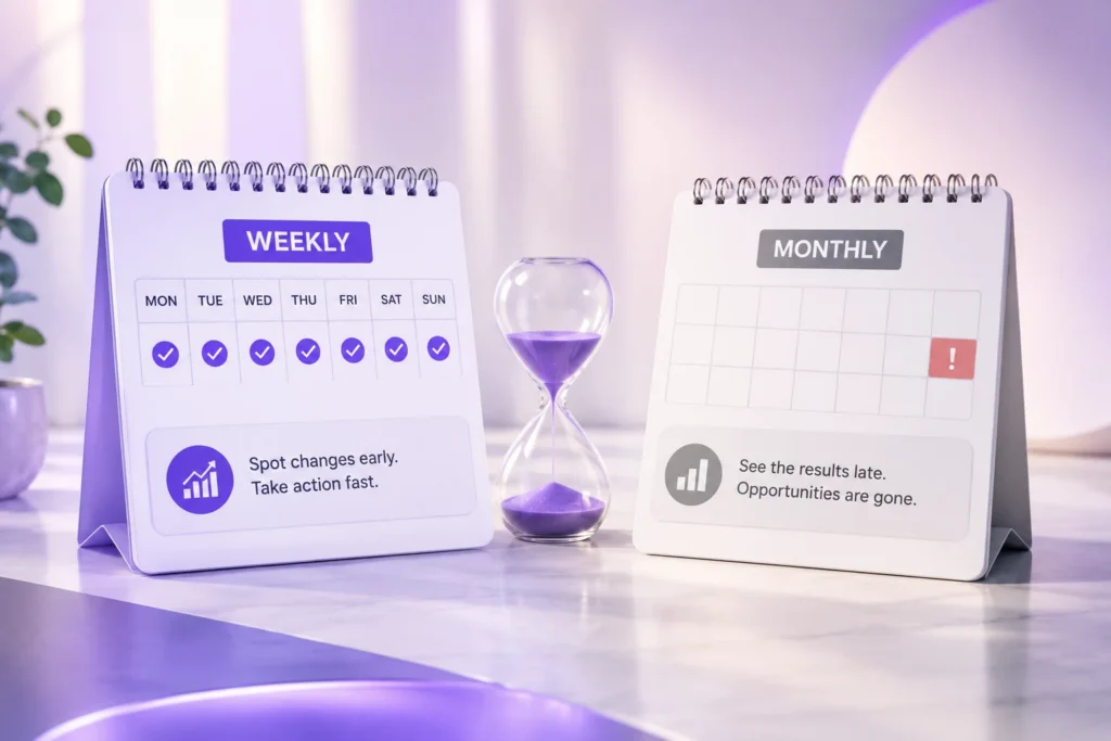 Why Weekly Reporting Beats Monthly Reporting