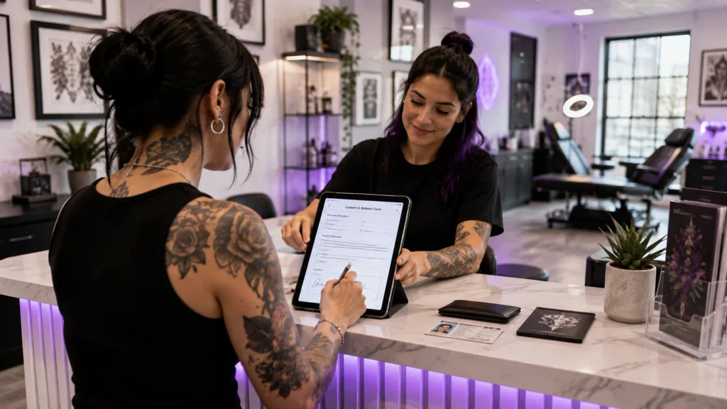 Collecting Consent, ID, and Health History Before Anyone Touches a Client